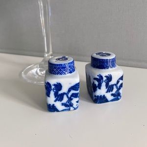 Vintage Chinoiserie Porcelain Salt & Pepper Shaker